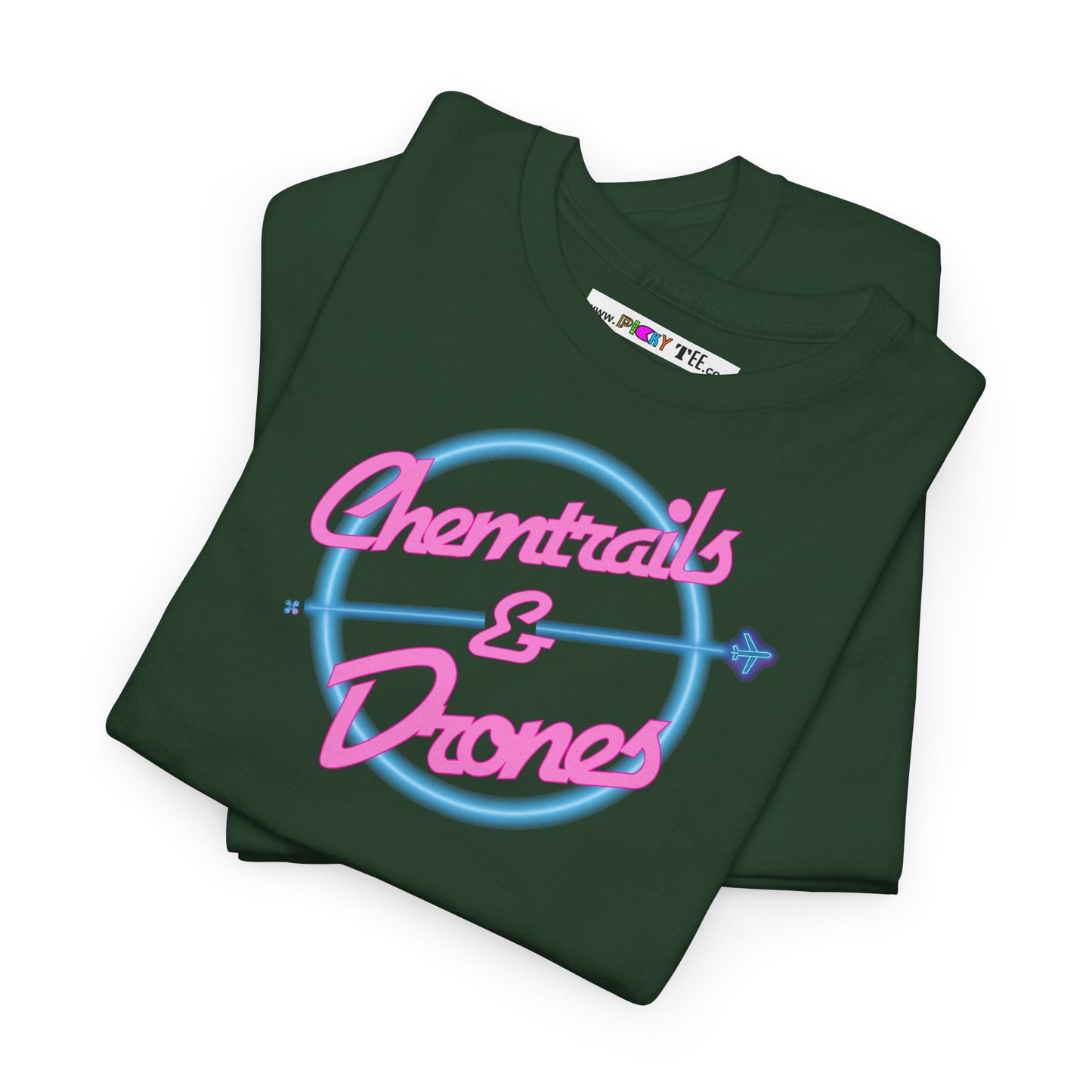 Chemtrails & Drones Unisex Heavy Cotton Tee