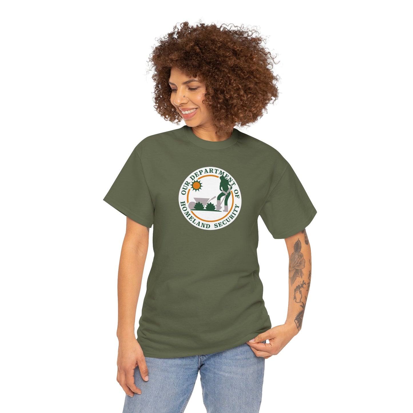 HOMELAND SECURITY (OUR DEPARTMENT OF) Unisex Heavy Cotton Tee