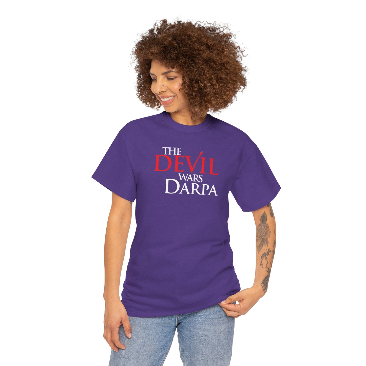 THE DEVIL WARS DARPA Unisex Heavy Cotton Tee
