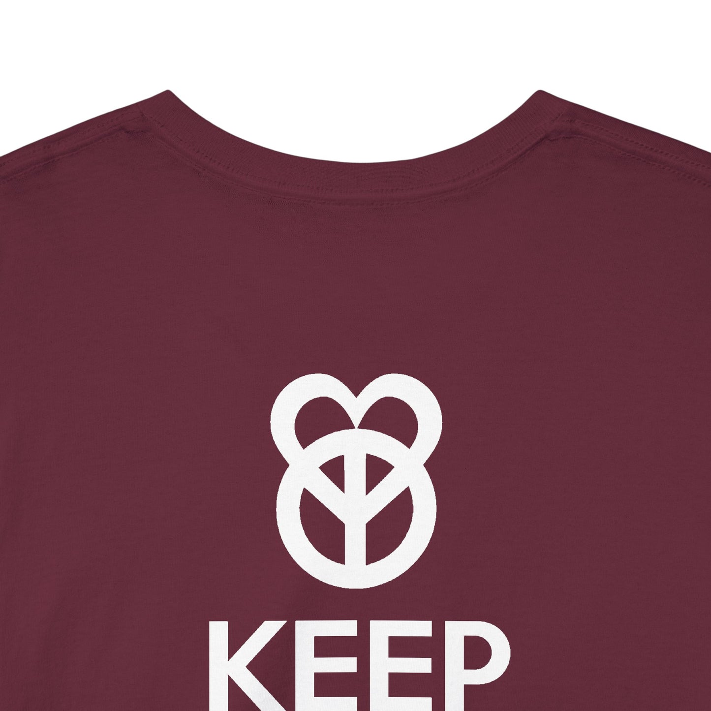 KEEP PEACE AND LOVE ON Unisex Heavy Cotton Tee