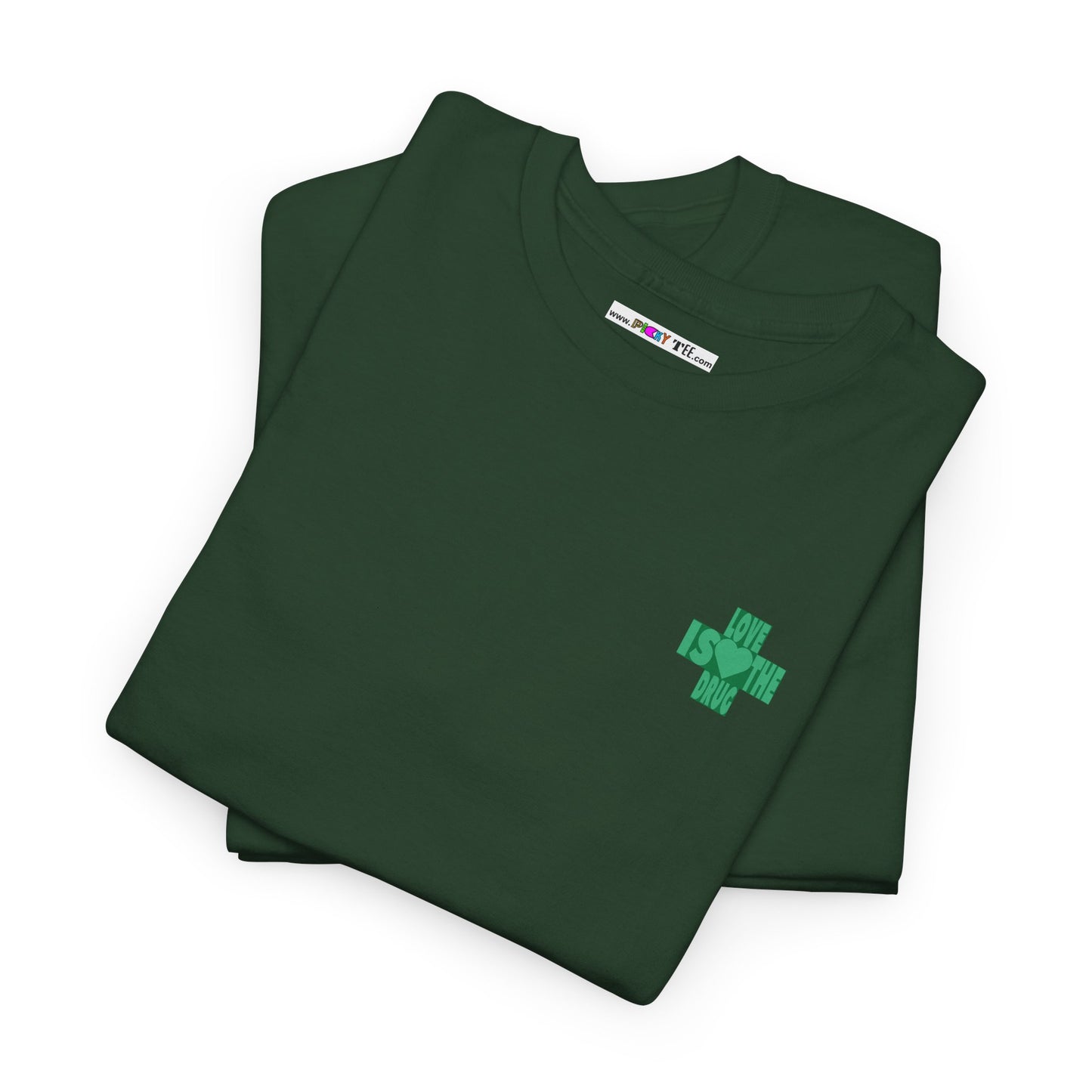 LOVE IS THE DRUG Unisex Heavy Cotton Tee