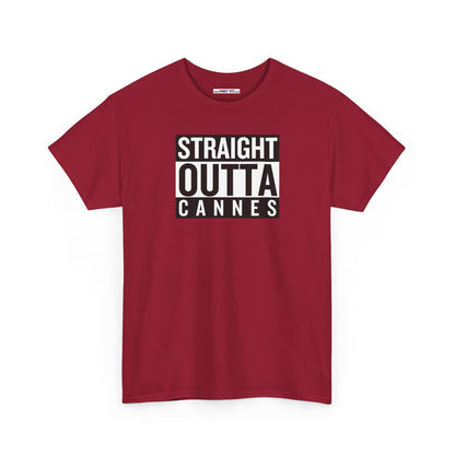 STRAIGHT OUTTA CANNES Unisex Heavy Cotton Tee