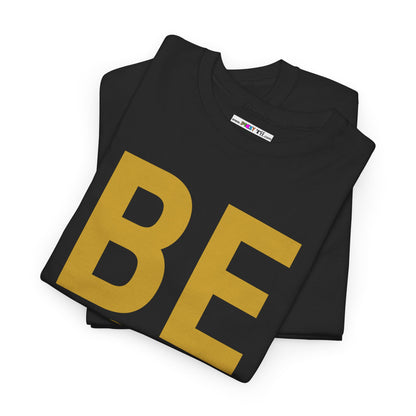 BE LOVE gold Unisex Heavy Cotton Tee