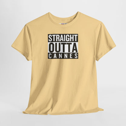 STRAIGHT OUTTA CANNES Unisex Heavy Cotton Tee