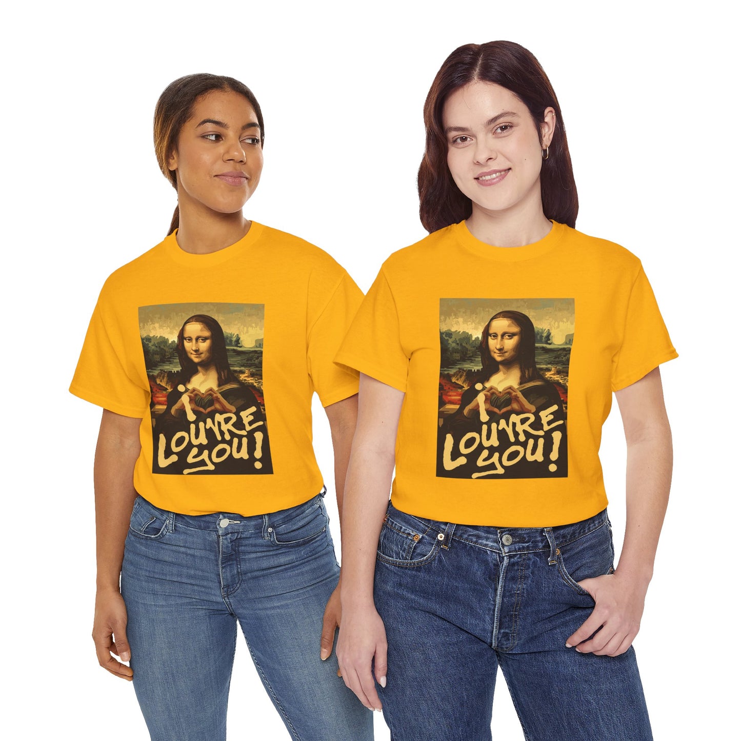 I LOUVRE YOU! Unisex Heavy Cotton Tee