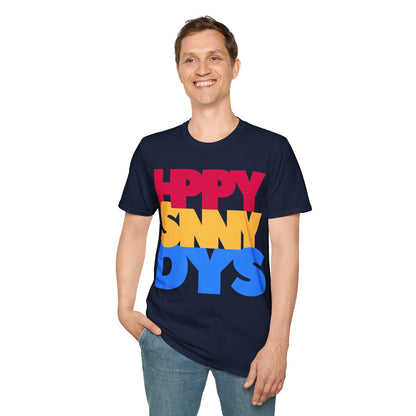 HPPY SNNY DYS Unisex Softstyle 100% Cotton T-Shirt