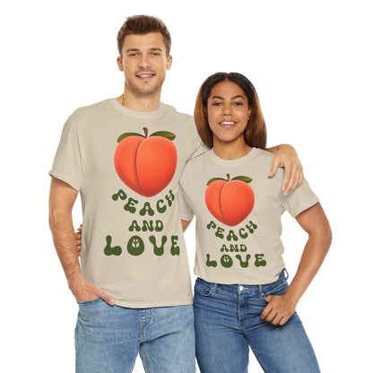 PEACH AND LOVE Unisex Heavy Cotton Tee