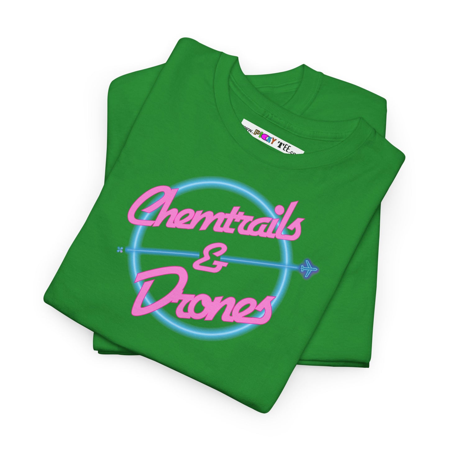 Chemtrails & Drones Unisex Heavy Cotton Tee