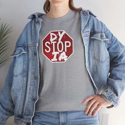 STOP DYSTOPIA Unisex Heavy Cotton Tee