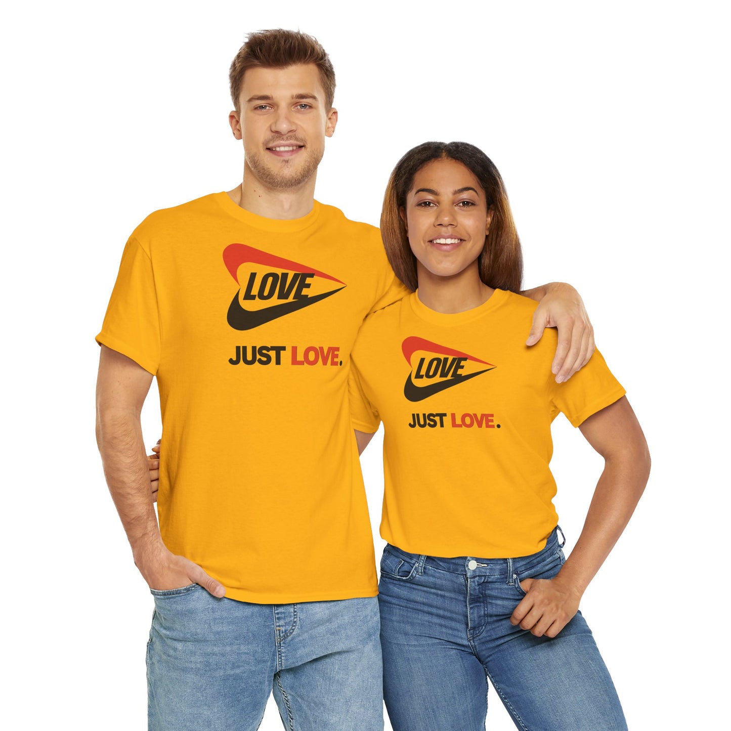 LOVE JUST LOVE. Unisex Heavy Cotton Tee