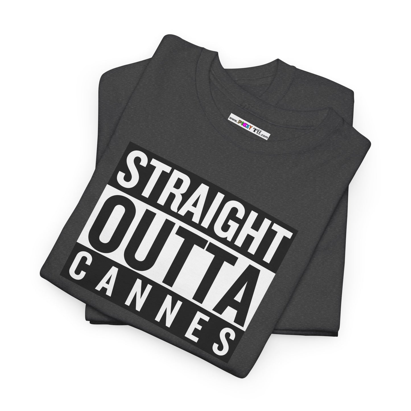 STRAIGHT OUTTA CANNES Unisex Heavy Cotton Tee