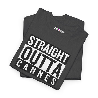 STRAIGHT OUTTA CANNES Unisex Heavy Cotton Tee