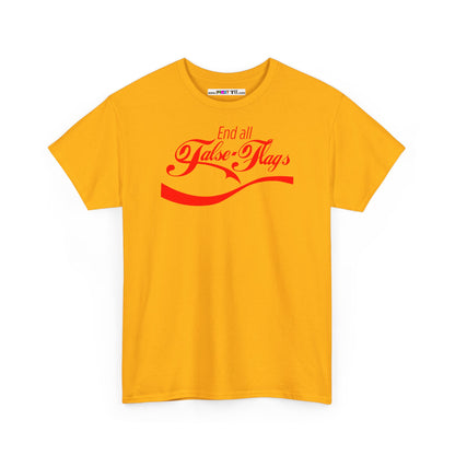 End all False Flags Unisex Heavy Cotton Tee