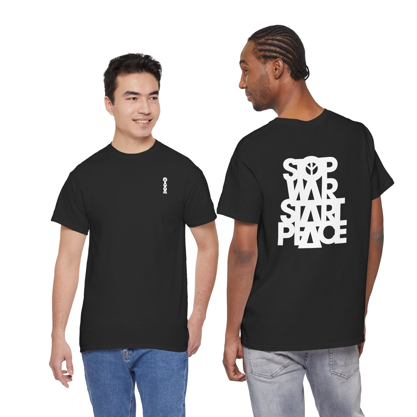 STOP WAR START PEACE Unisex Heavy Cotton Tee