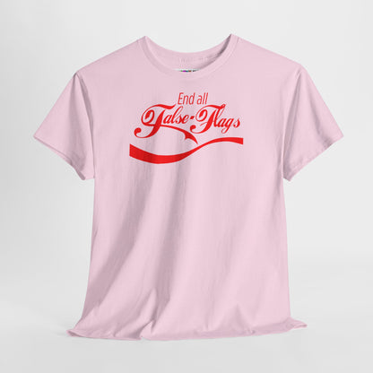 End all False Flags Unisex Heavy Cotton Tee