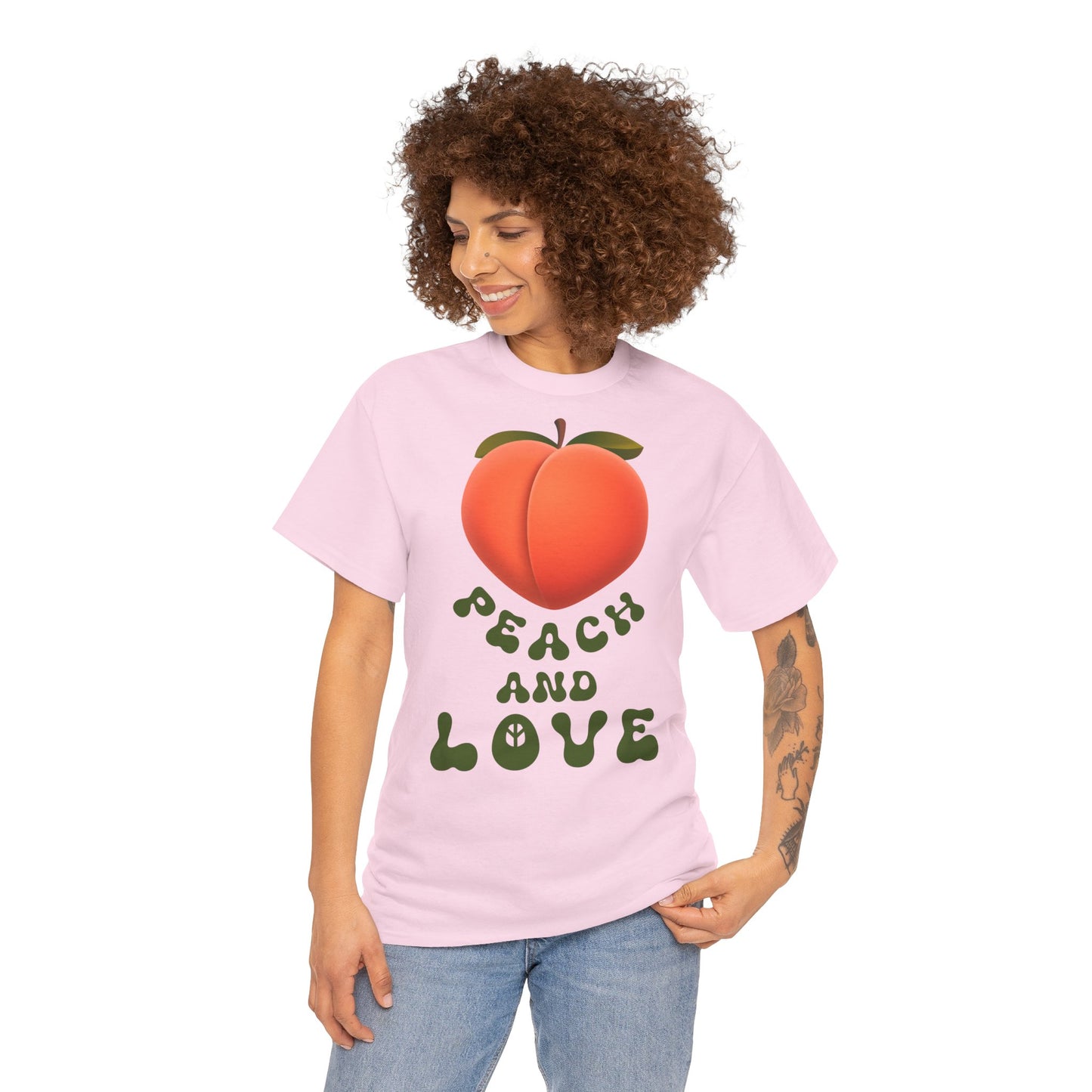 PEACH AND LOVE Unisex Heavy Cotton Tee