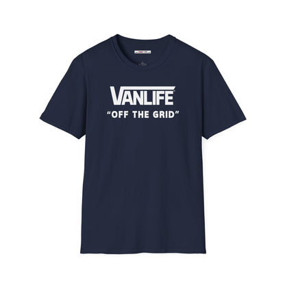 VANLIFE "OFF THE GRID". Unisex Softstyle 100% Cotton T-Shirt