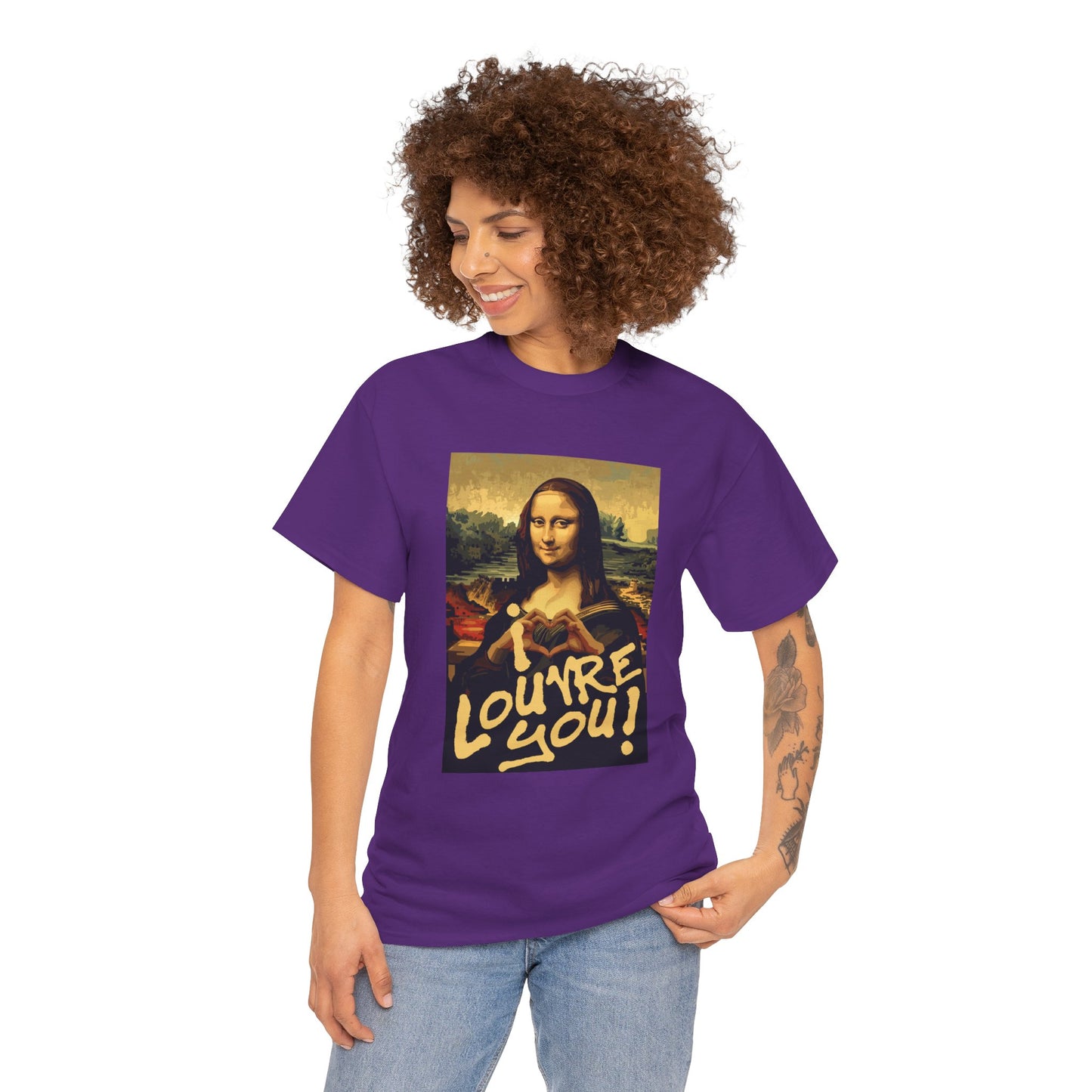 I LOUVRE YOU! Unisex Heavy Cotton Tee