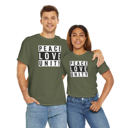 PEACELOVEUNITY Unisex Heavy Cotton Tee