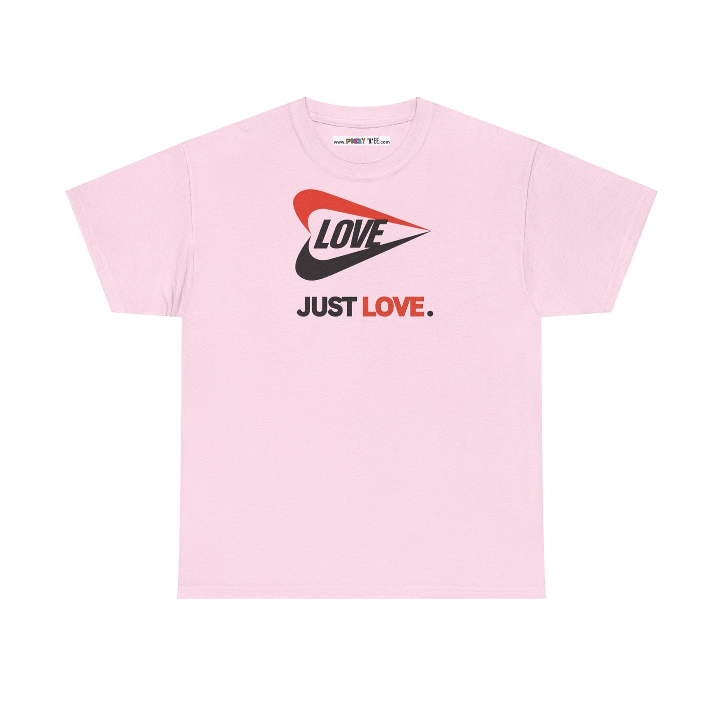 LOVE JUST LOVE. Unisex Heavy Cotton Tee