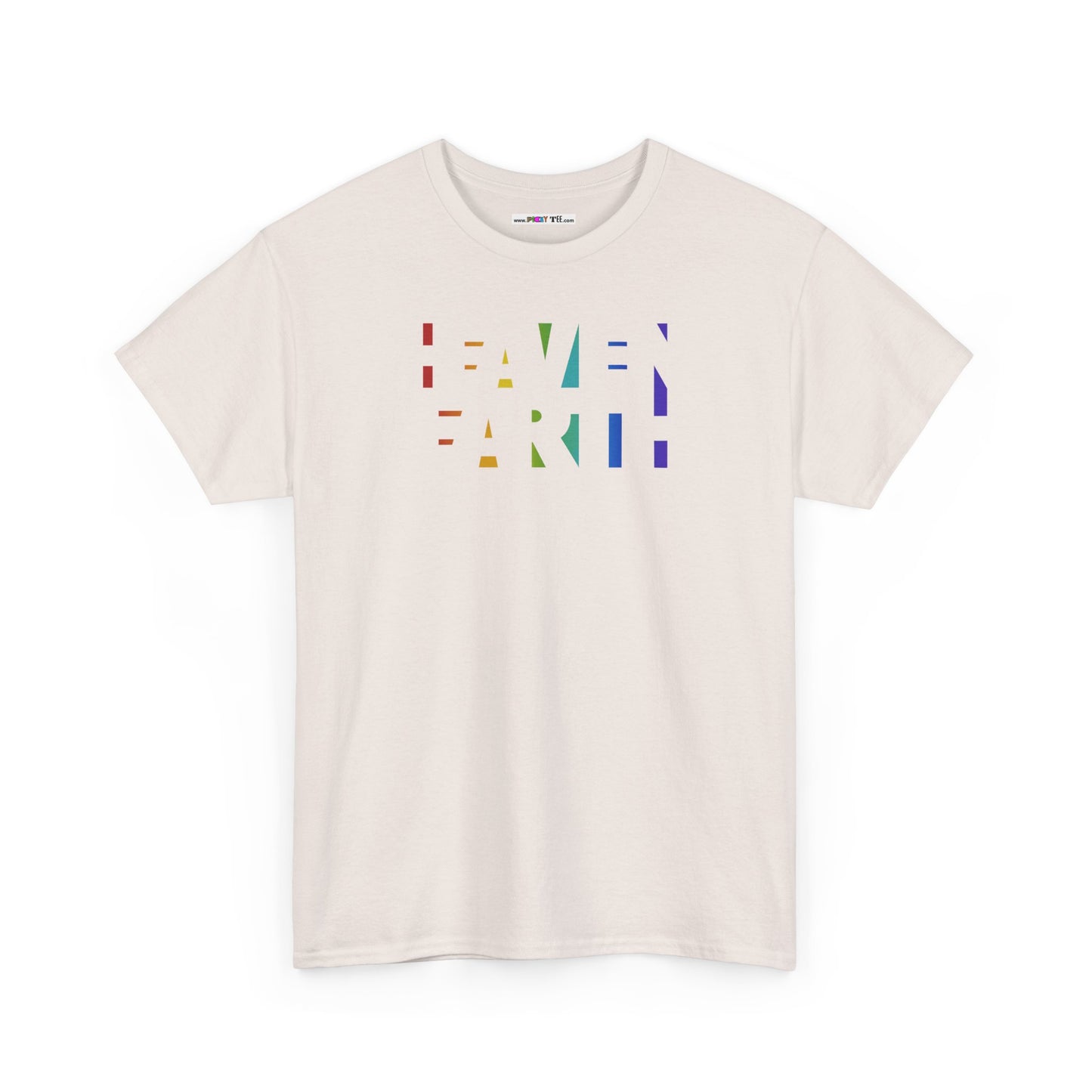 HEAVEN ON EARTH Unisex Heavy Cotton Tee — here now.