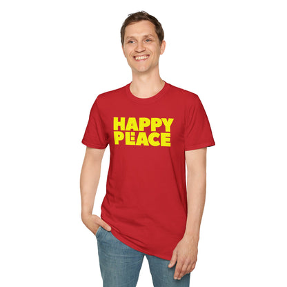 HAPPY PLACE/PEACE Unisex Softstyle 100% Cotton T-Shirt