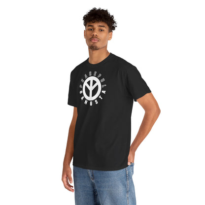 PEACEFUL GANGSTA Unisex Heavy Cotton Tee