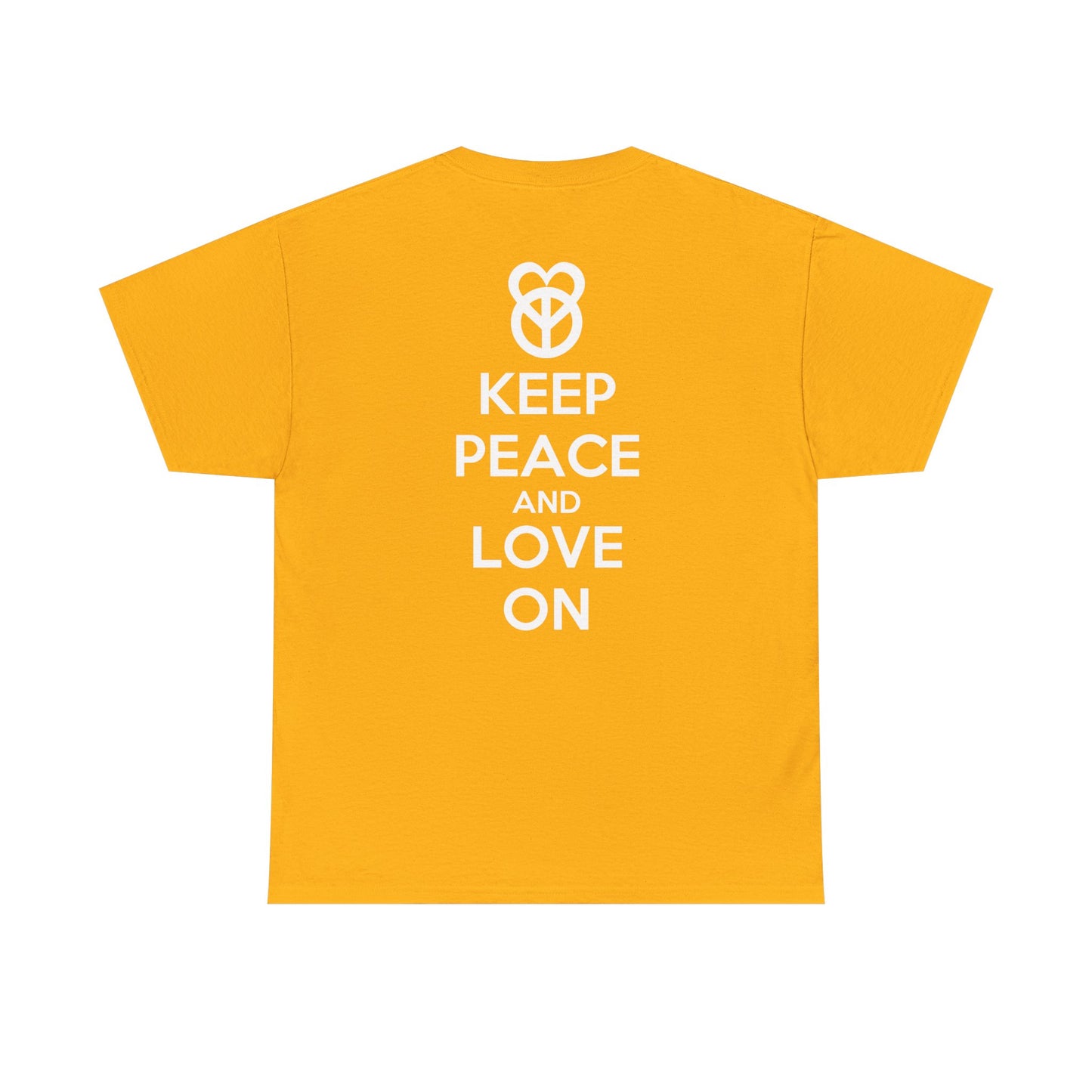 KEEP PEACE AND LOVE ON Unisex Heavy Cotton Tee