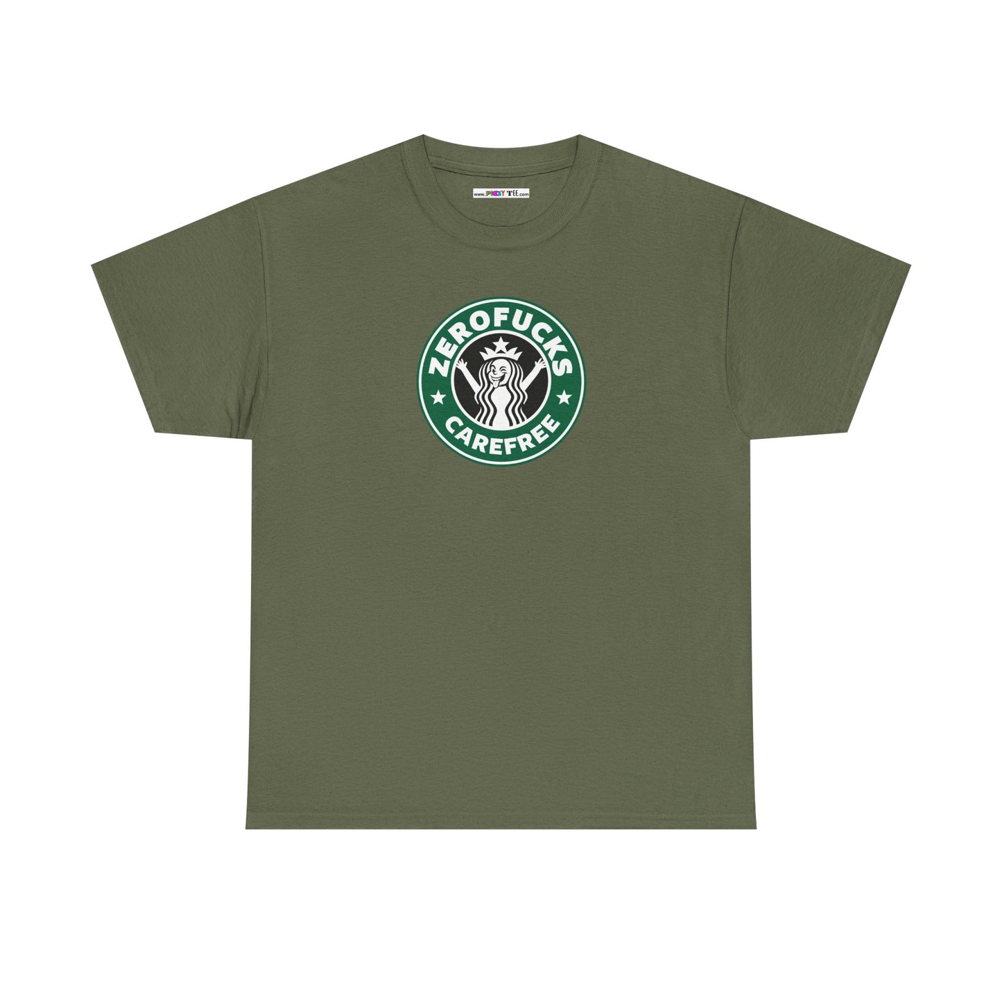 ZEROFUCKS CAREFREE Unisex Heavy Cotton Tee