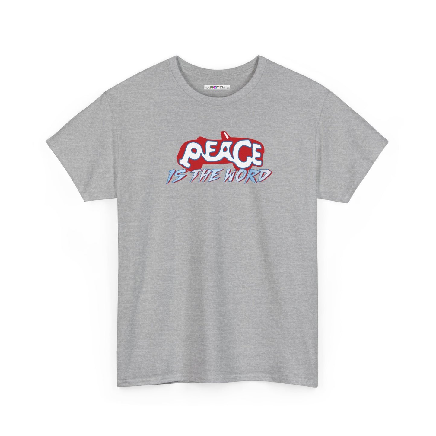 PEACE IS THE WORD Unisex Heavy Cotton Tee