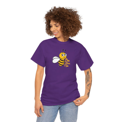 Bee Here Now Unisex Heavy Cotton Tee