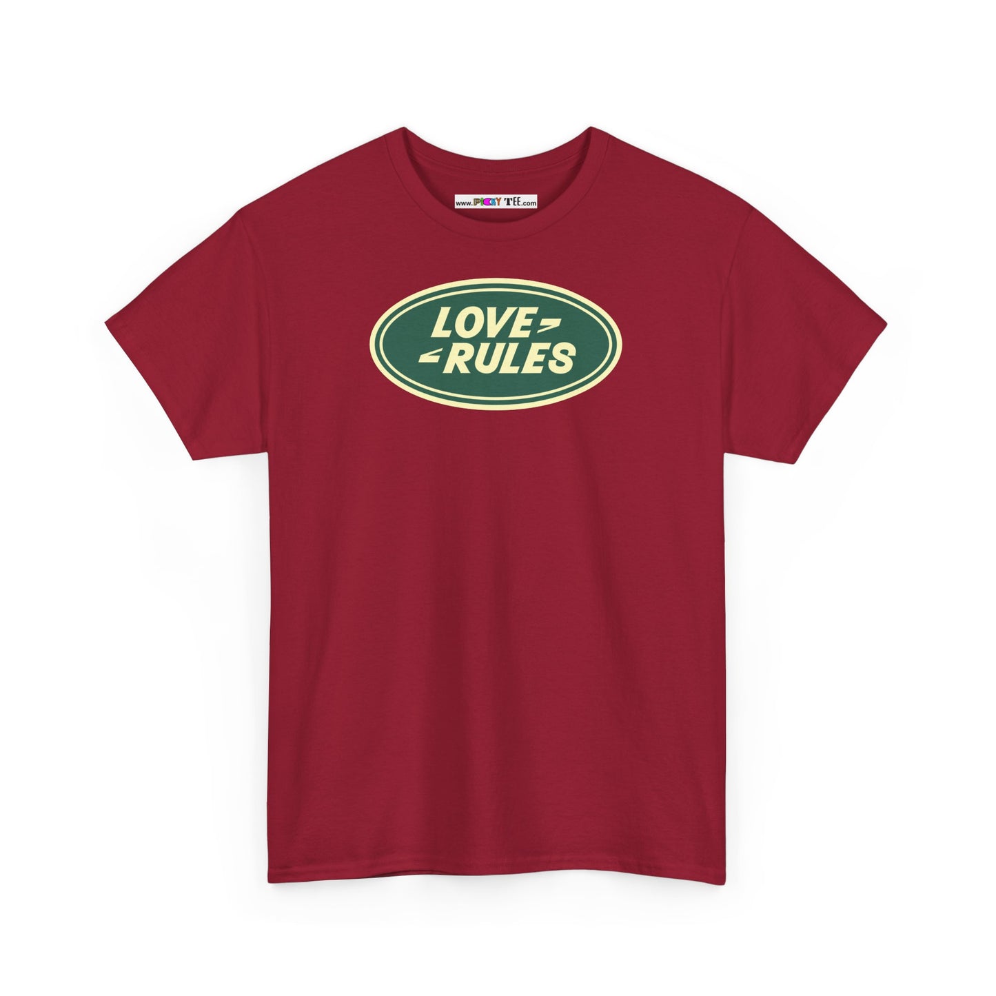 LOVE RULES Unisex Heavy Cotton Tee