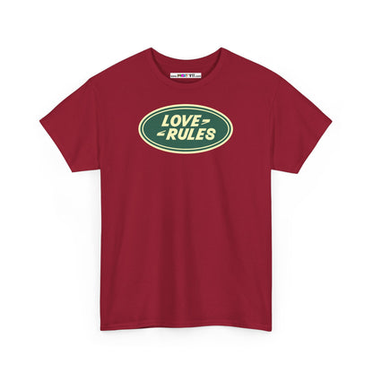 LOVE RULES Unisex Heavy Cotton Tee