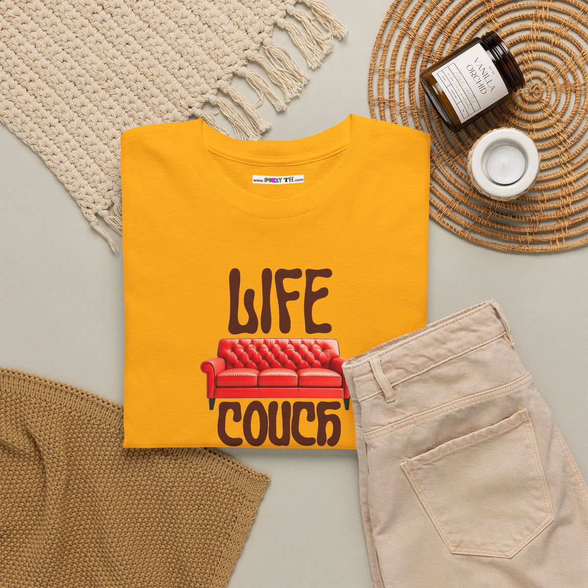 LIFE COUCH Unisex Heavy Cotton Tee
