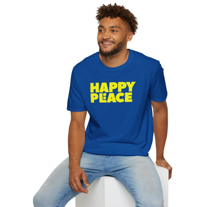 HAPPY PLACE/PEACE Unisex Softstyle 100% Cotton T-Shirt
