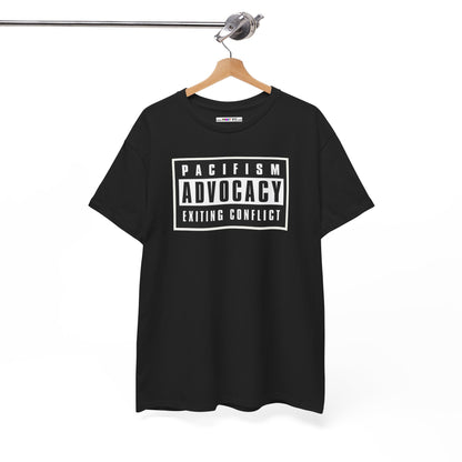 PACIFISM ADVOCACY EXITING CONFLICT Unisex Heavy Cotton Tee