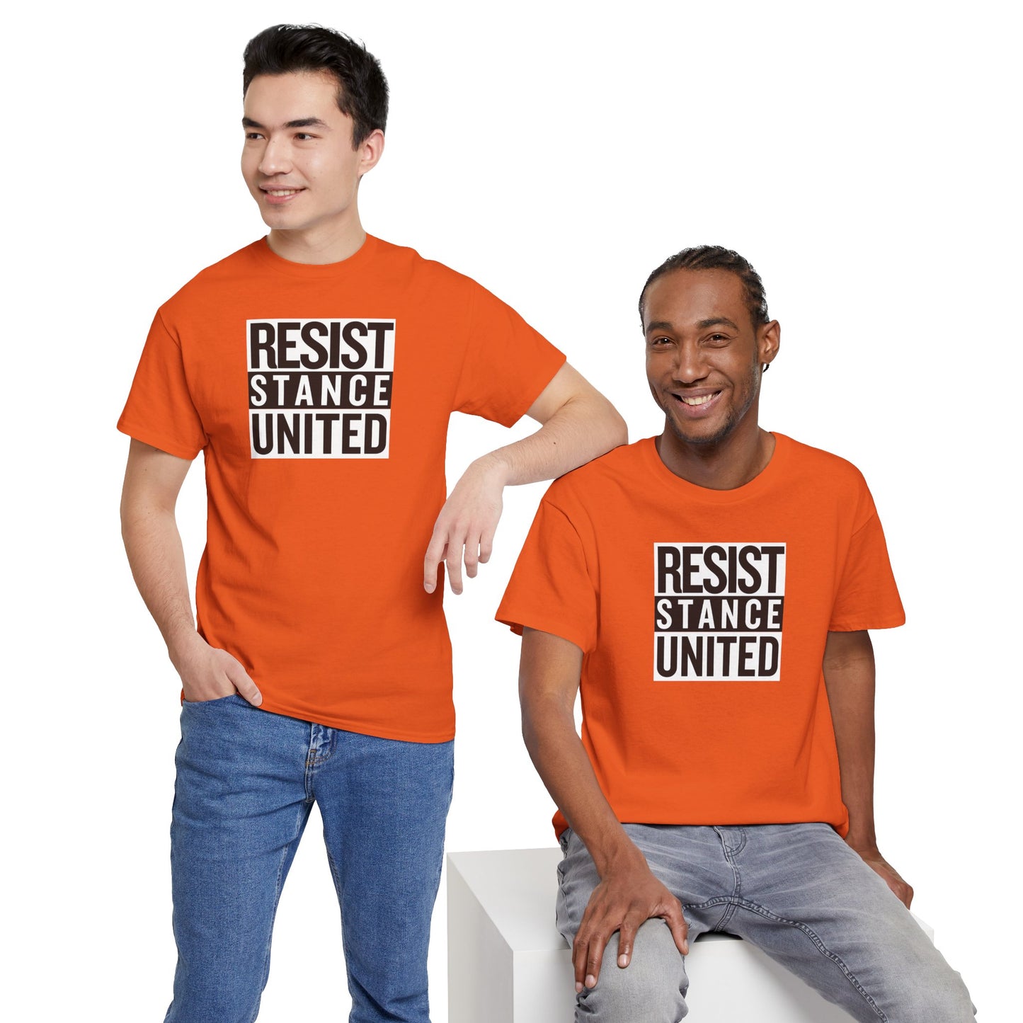 RESIST STANCE UNITED Unisex Heavy Cotton Tee