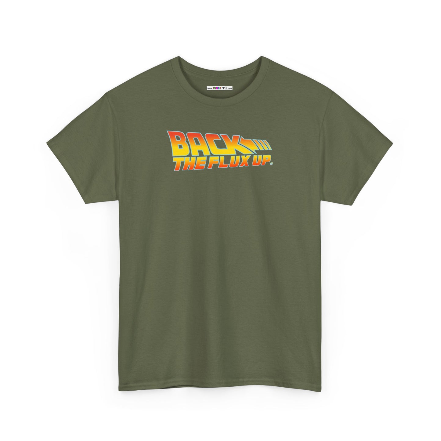 BACK THE FLUX UP Unisex Heavy Cotton Tee