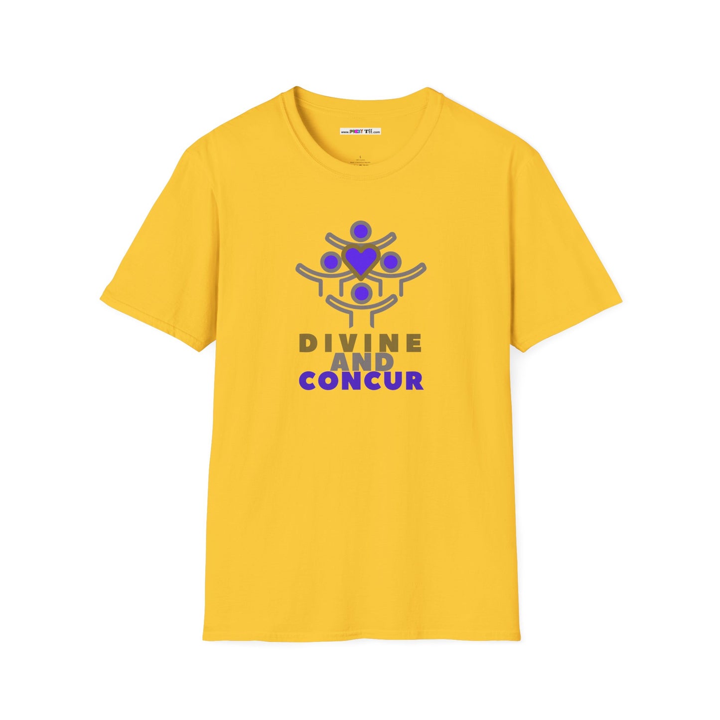 DIVINE AND CONCUR Unisex Softstyle 100% Cotton T-Shirt