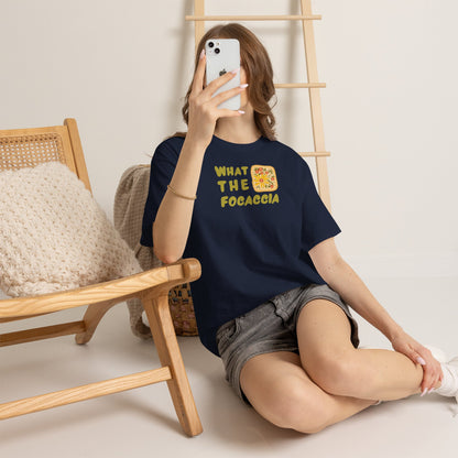 WHAT THE FOCACCIA Unisex Heavy Cotton Tee