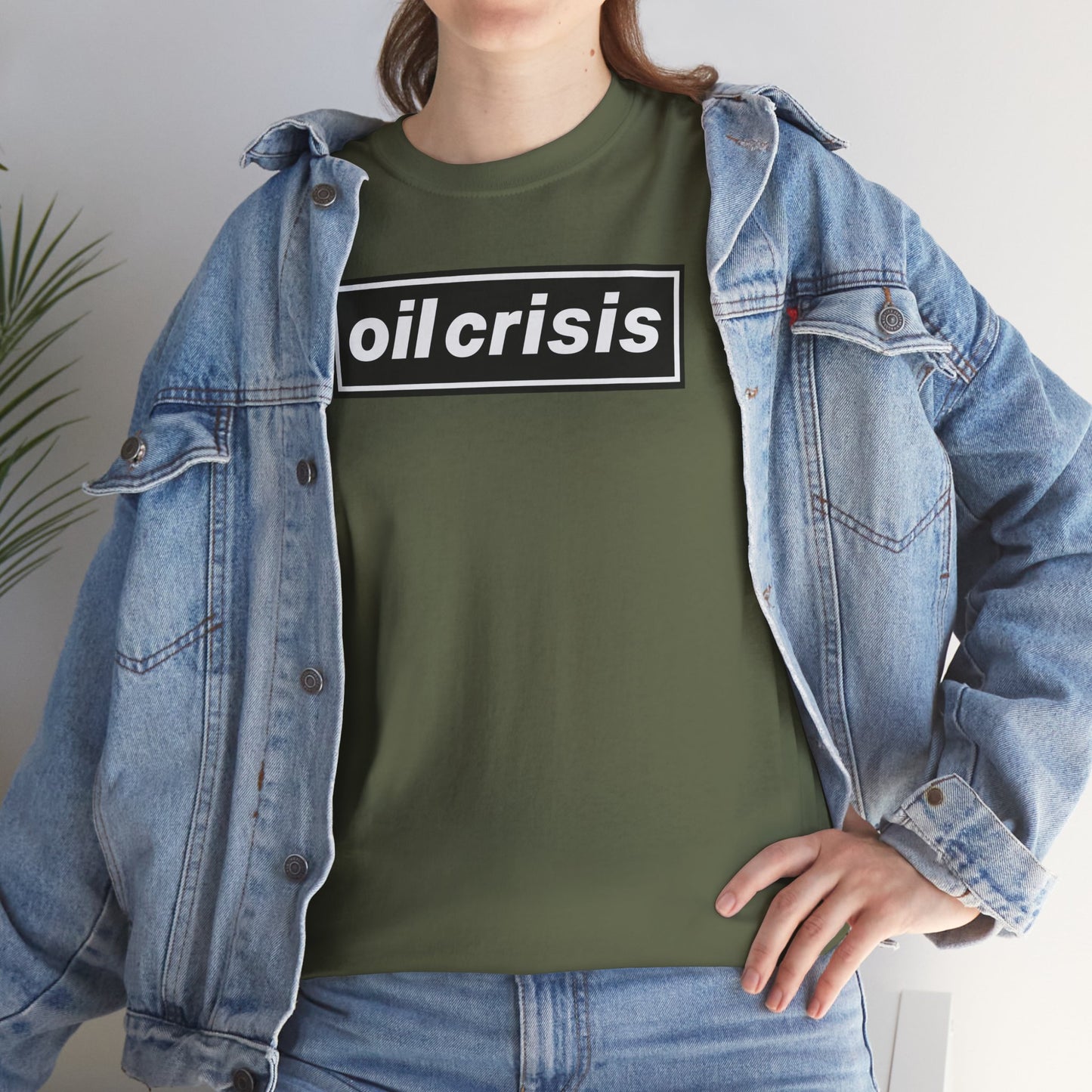 oil crisis/Foil THE crisis Unisex Heavy Cotton Tee