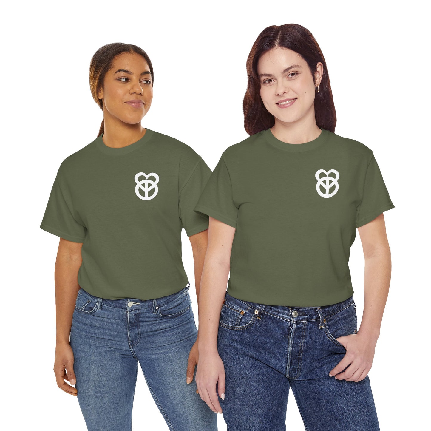 KEEP PEACE AND LOVE ON Unisex Heavy Cotton Tee