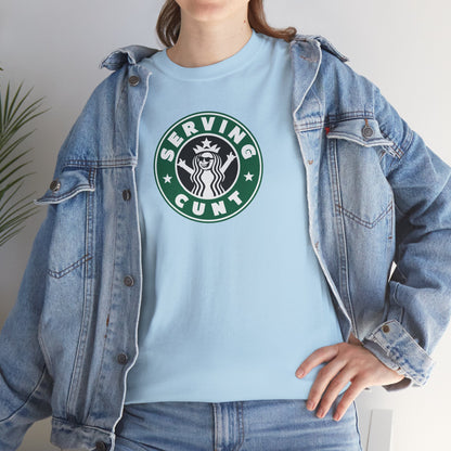 SERVINGCUNT Unisex Heavy Cotton Tee
