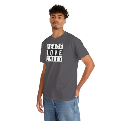 PEACELOVEUNITY Unisex Heavy Cotton Tee