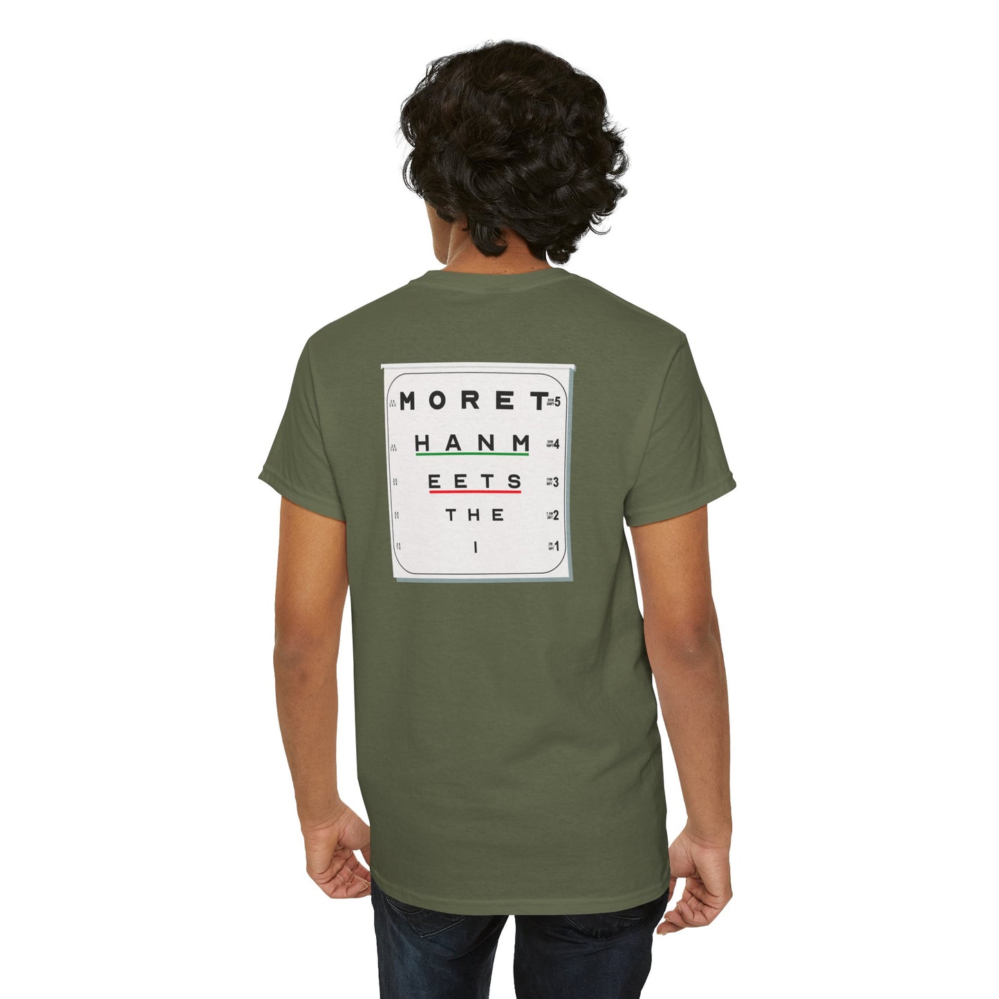 MORE THAN MEETS THE I TEST Unisex Heavy Cotton Tee