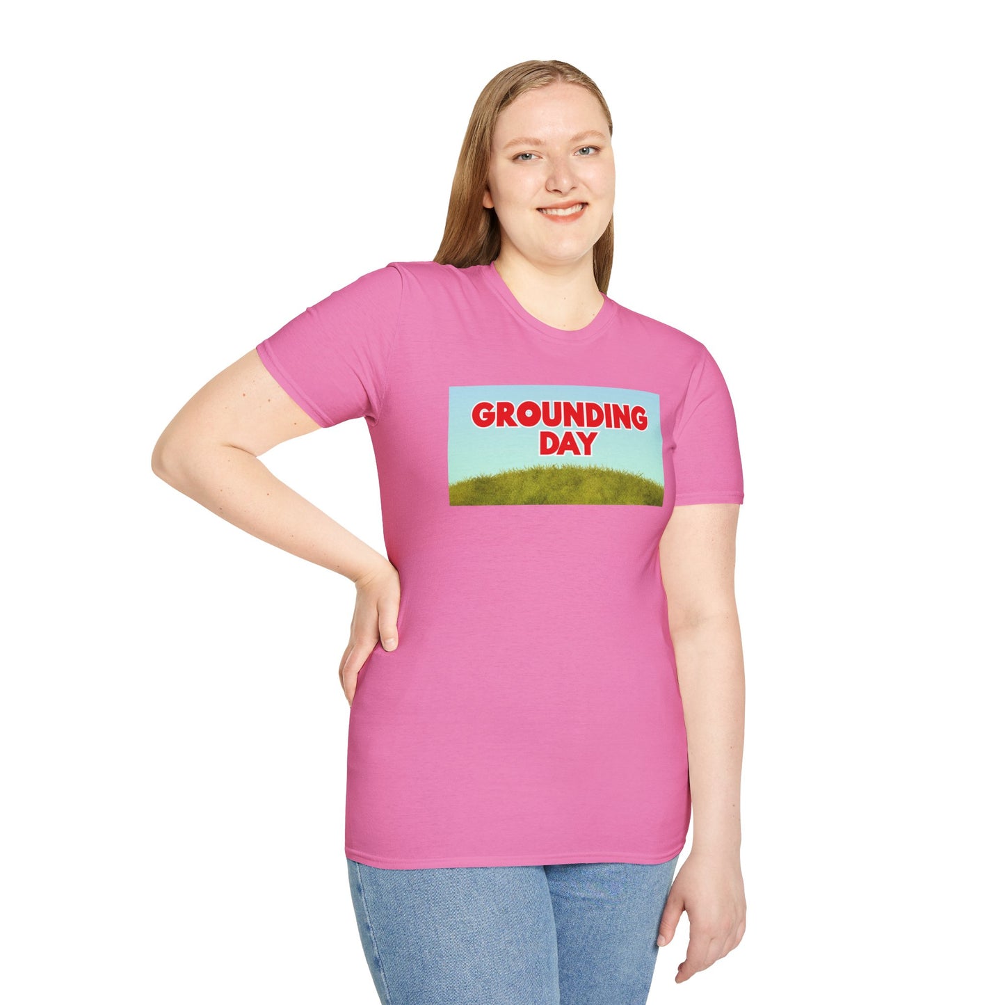 GROUNDING DAY Unisex Softstyle 100% Cotton T-Shirt