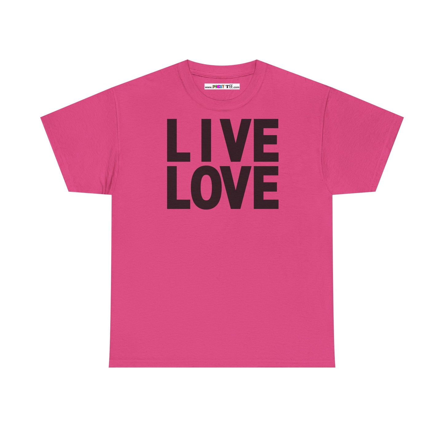 LIVE LOVE Unisex Heavy Cotton Tee