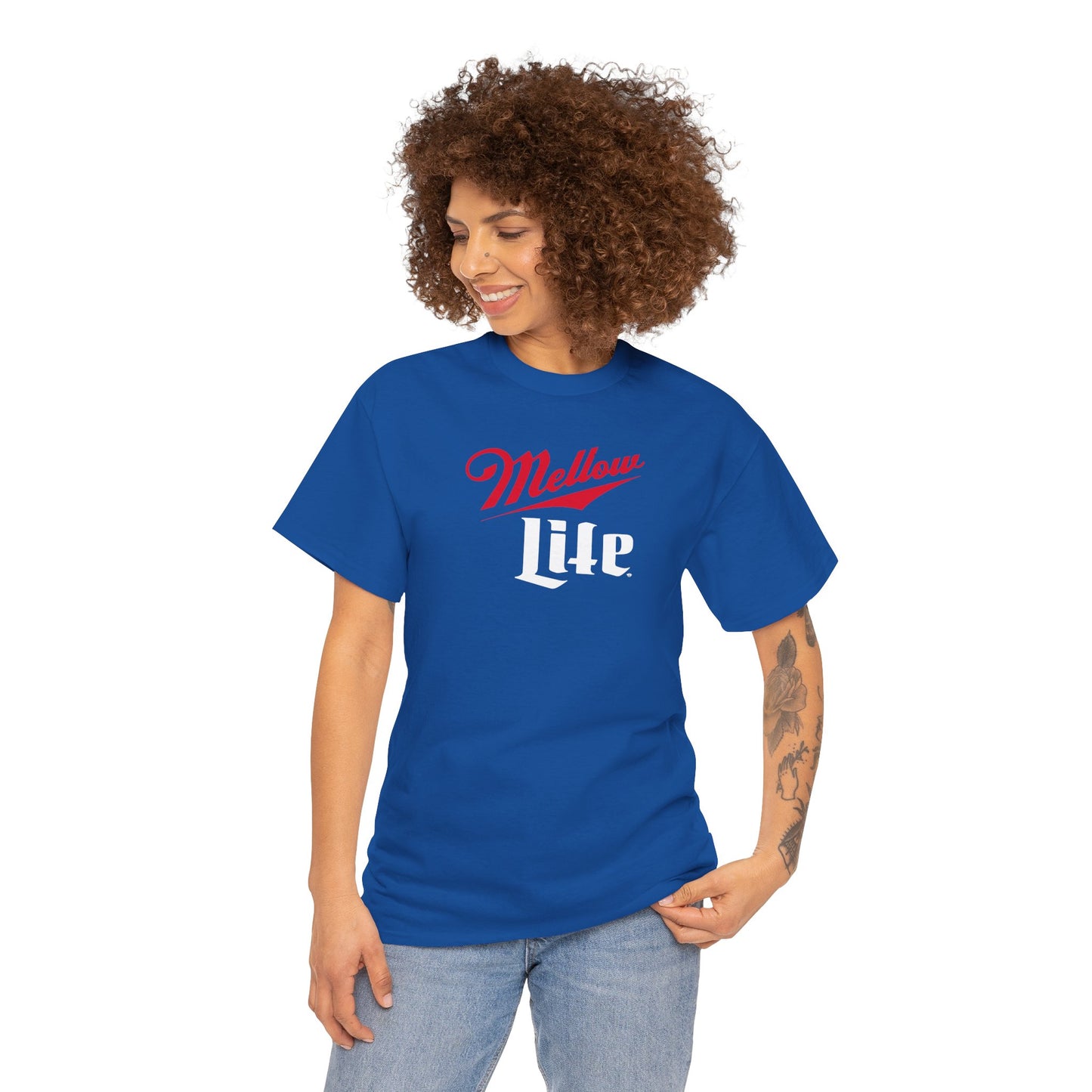 MELLOW LIFE Unisex Heavy Cotton Tee
