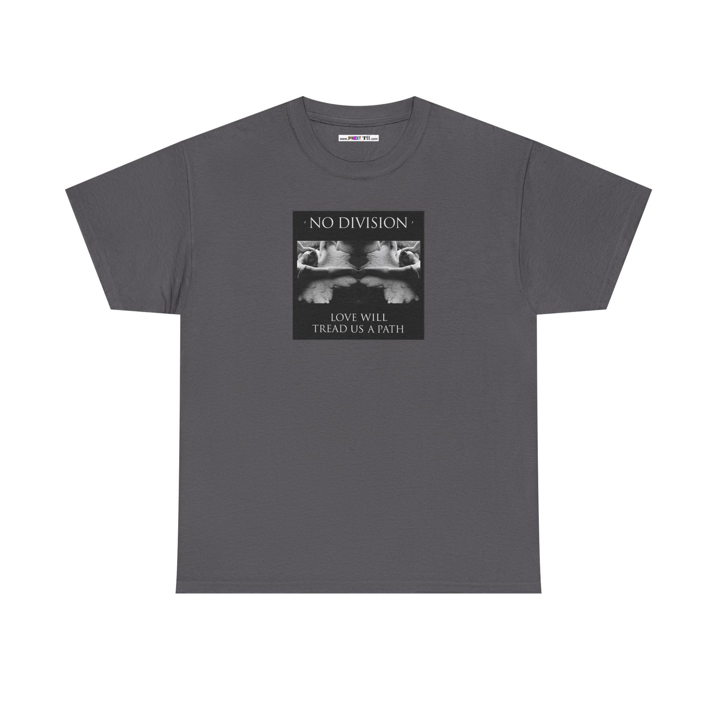 'NO DIVISION' LOVE WILL TREAD US A PATH Unisex Heavy Cotton Tee