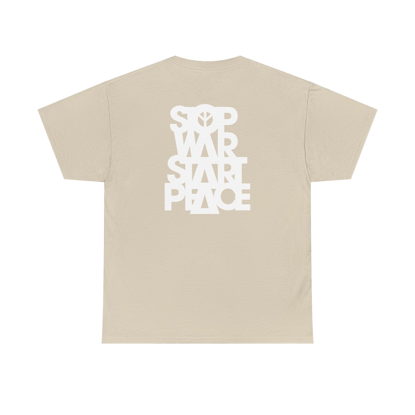 STOP WAR START PEACE Unisex Heavy Cotton Tee